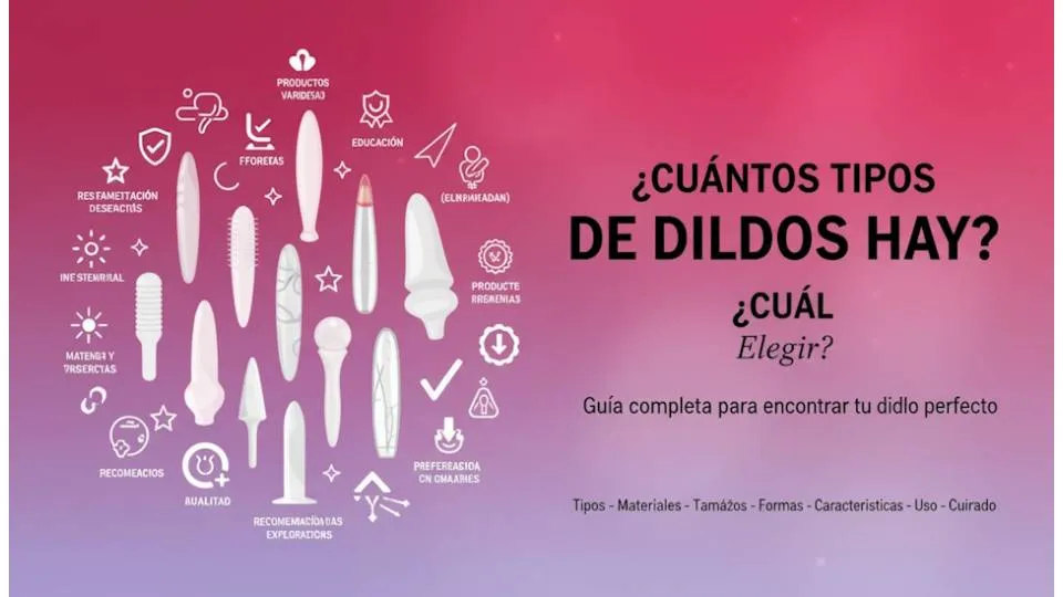 Tipos de dildos: materiales, formas y tamaños